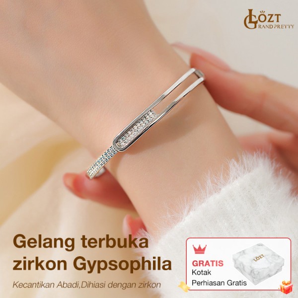 Gelang terbuka zirkon Gypsophila..