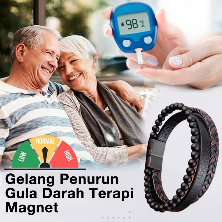 Beli gelang dan dapatkan cincin gratis - Gelang terapi magnetik unisex penurun gula darah - Pengiriman dari Jakarta