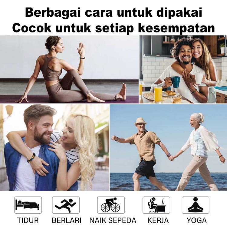 Potongan kedua hanya 120rb - Gelang Batu Akik Mata Harimau Alami dengan Perlindungan Tiga Kali Lipat - Dapat Disesuaikan, dengan Kotak Perhiasan, Garansi 1 Tahun