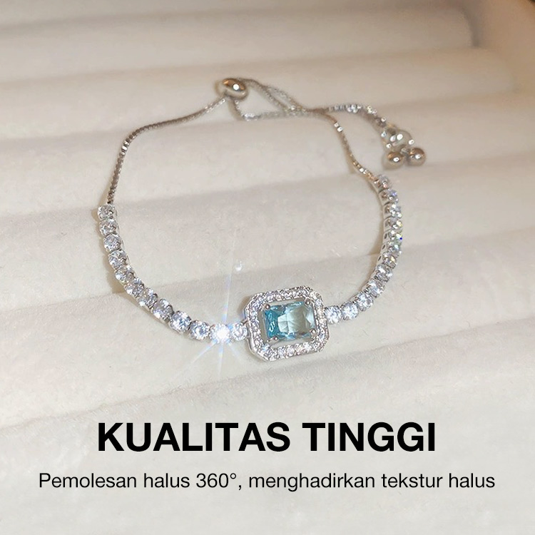 Promosi Tahun Baru Islam-Tambahkan 60rb dapatkan gelang - Kalung Berlian Biru Mewah. Dengan kotak perhiasan gratis