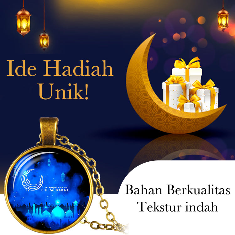 Kalung Kaca Batu Permata Ramadhan-BELI SATU DAPATKAN SATU GRATIS
